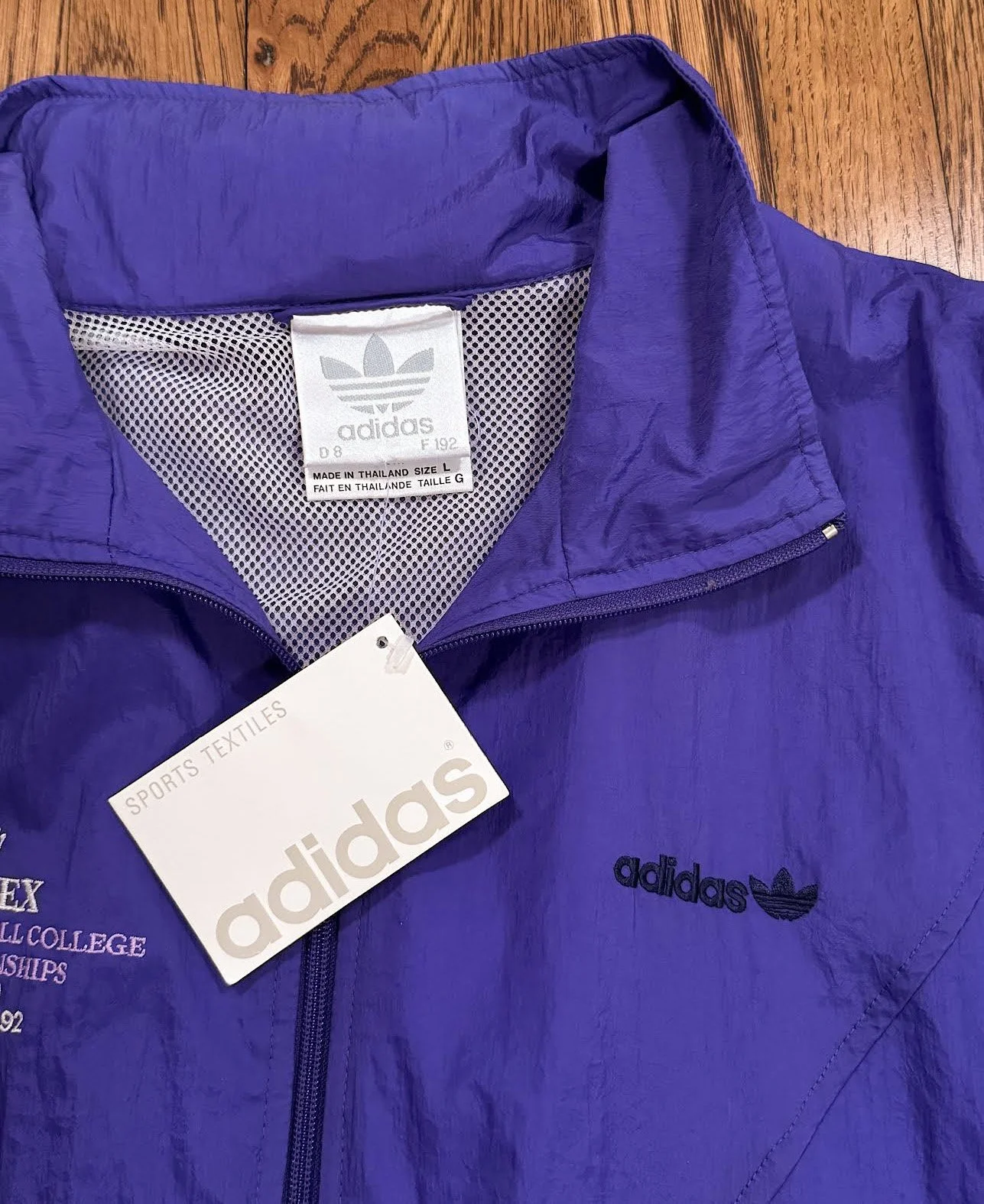 Vintage Adidas Rolex National Small College 1992 Championships